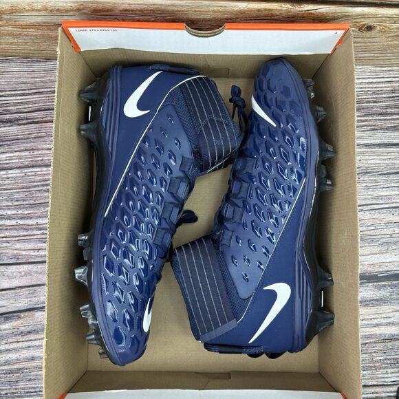 Size 15 Nike Force Savage Pro 2 Navy Blue White Football Cleats BV3969-401 New main image 7